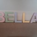 Klant imago Onbehandelde houten letters 80x5 mm - B