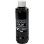 Textiel Solide textielverf - zwart - dekkend - 250 ml