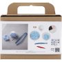 Mini DIY Kit Modellering, lichtblauw, Monster Bobby