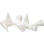 Piepschuim kegels - wit - 5,5 cm - 50 st