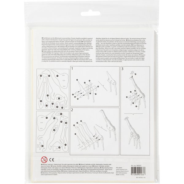 3D-bouwfiguur - giraffe 3D-bouwfiguur - giraffe