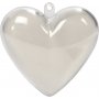 Decoratief hart - transparant - 10 st