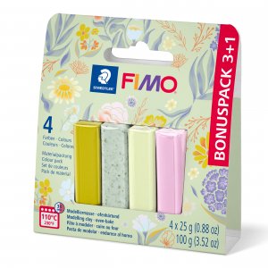 Fimo Soft 3+1 x 25g - Bloemen Fimo Soft 3+1 x 25g - Bloemen