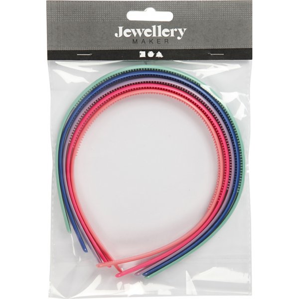 Diadeem - 8 mm - gemengde kleuren - 5 st