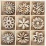 Houten decoraties - Bloemen - 45 st