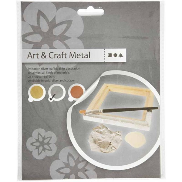 Slagmetaal - zilver - 25 vellen Slagmetaal - zilver - 25 vellen