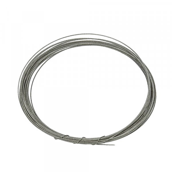Sieradendraad 0,40 mm - zilverkleurig 4 m nylon omhulsel