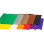 Glanzend papier - gemengde kleuren - 11 x 25 vellen