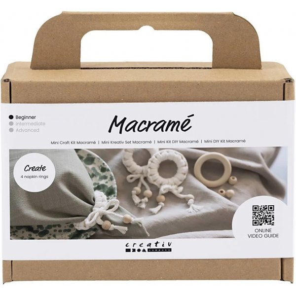 Mini DIY Kit Macram, Servetring