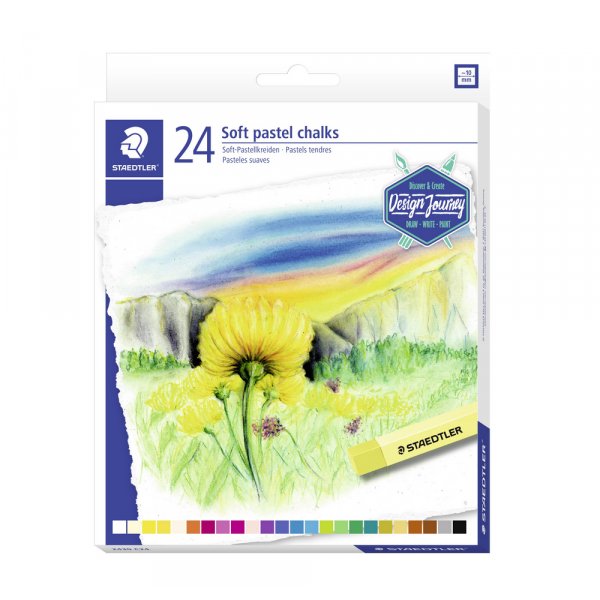 Zachte pastelkleuren - 24 kleurpotloden