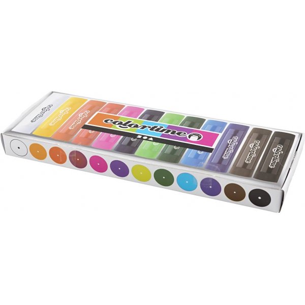 Soft Colour Stick - gemengde kleuren - 12 st Soft Colour Stick - gemengde kleuren - 12 st