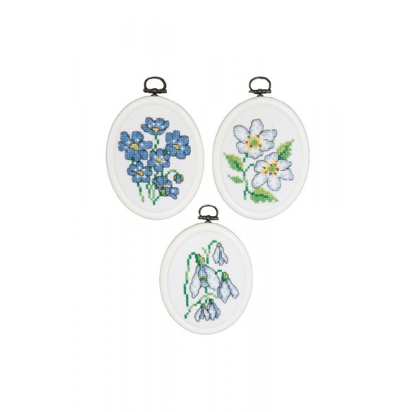 Borduurpakket Flexiboards - Wilde bloemen 3-pack