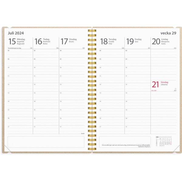 Kalender 24/25 Studie - A5 - Verhaal bordeaux