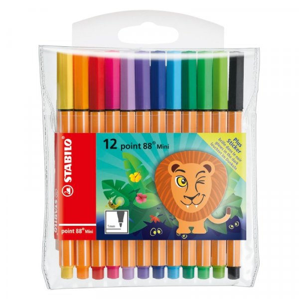 Fineliner Point 88 Mini - 12-pack