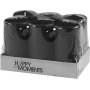 Bloklamp - zwart - 50 mm - 6 st
