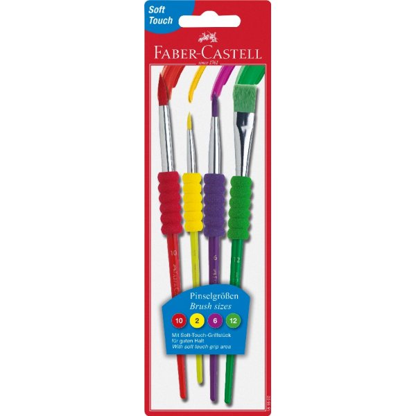 Borstelset Soft Grip - 4 maten