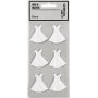 Stickers - wit - jurk - 6 st