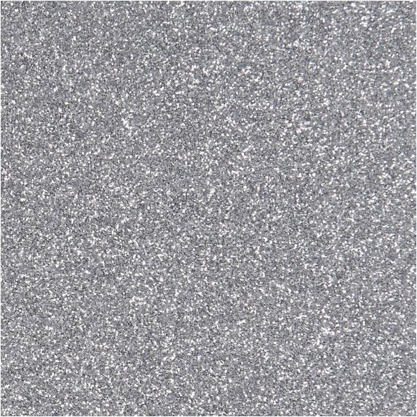 Strijkstof - zilver - glitter - A5 Strijkstof - zilver - glitter - A5