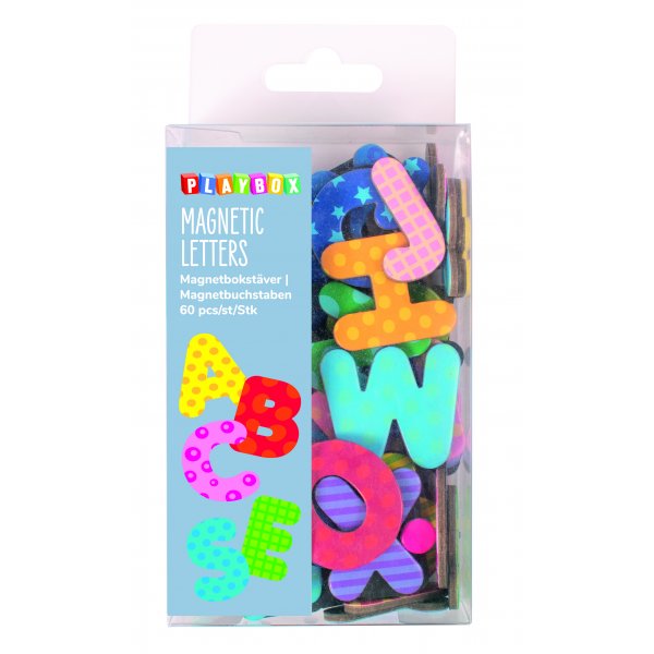 Magnetische letters met patroon 60 st