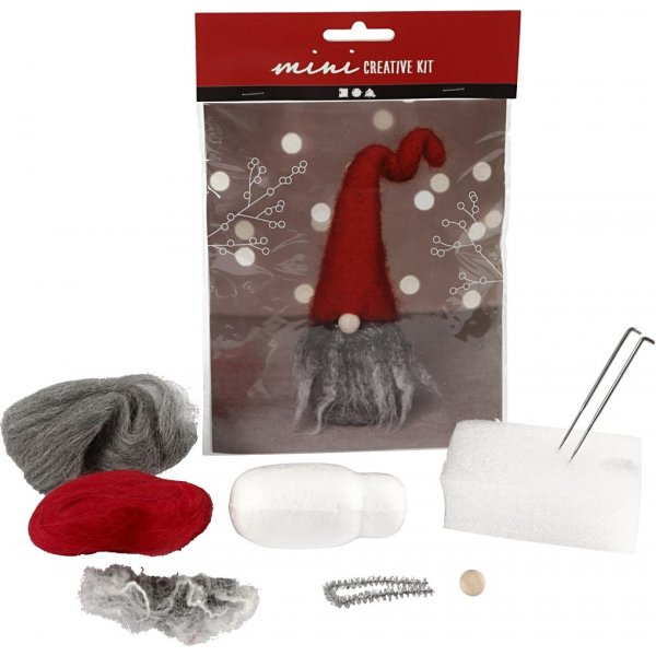Mini DIY Kit - elf met grijze baard