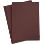 Gekleurd karton - donkerbruin - A4 - 180 gr - 20 vellen