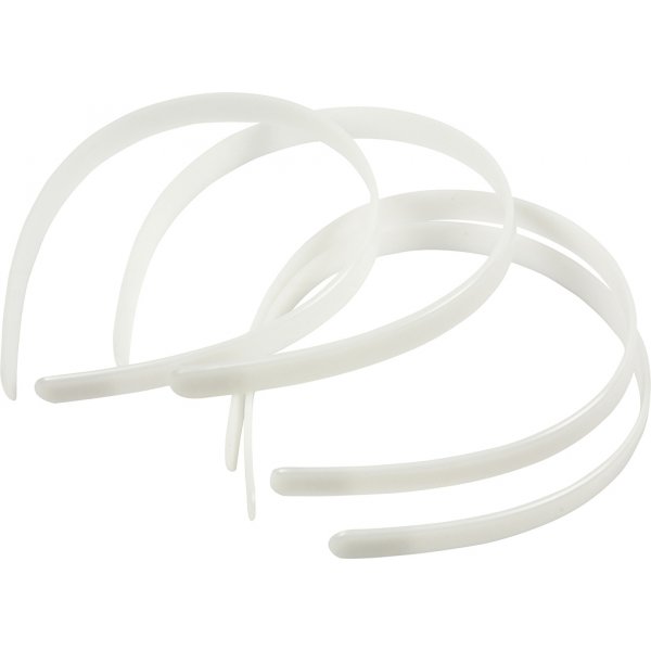 Diadeem - 13 mm - wit - 5 st Diadeem - 13 mm - wit - 5 st