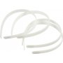 Diadeem - 13 mm - wit - 5 st