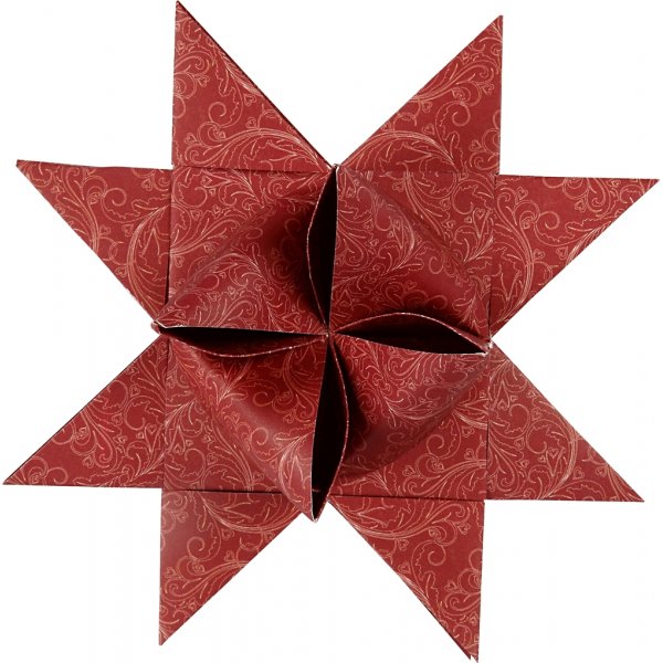 Sterstroken - rood - wit - Ø18 cm - 40 stroken Sterstroken - rood - wit - Ø18 cm - 40 stroken