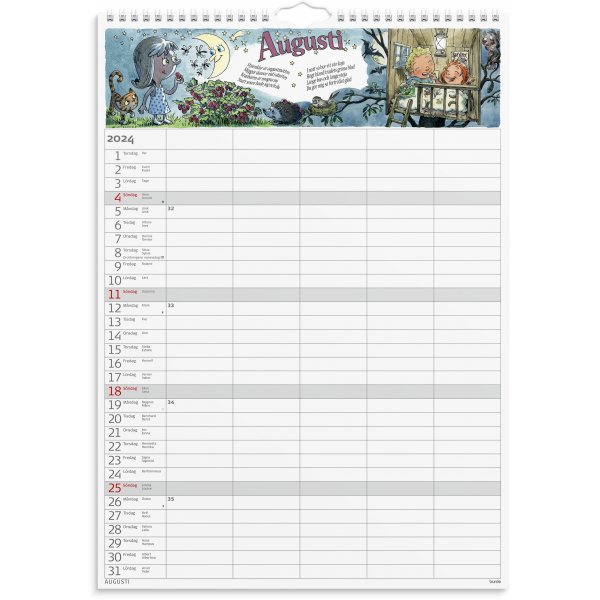 Familiekalender 24/25 - Stickers Familiekalender 24/25 - Stickers