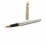 Rollerball Pen Waterman Hmisphre - Roestvrij staal Gouden Rand - Fijn Zwart