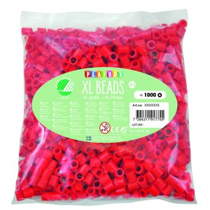 Pijpkralen XL 1000 stuks rood Pijpkralen XL 1000 stuks rood