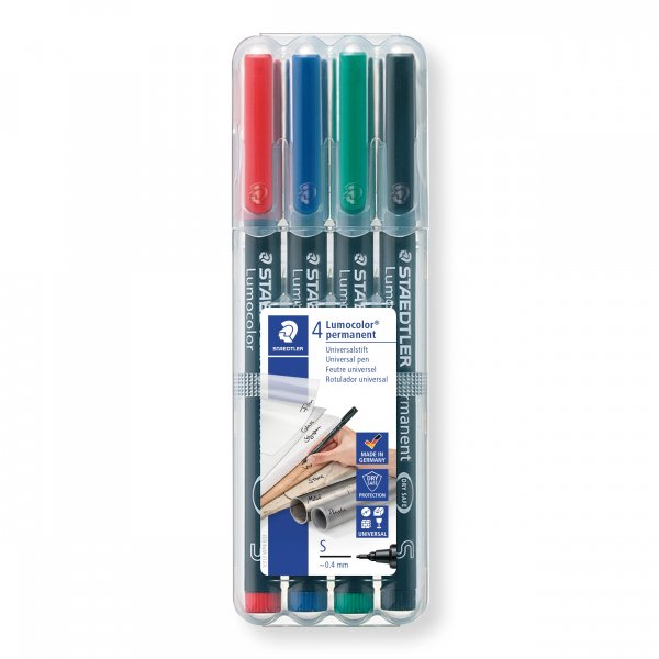 OH Pennen permanent 0,4 mm - 4 stiften