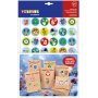 Knutselset Kerstkalender, 24 zakjes, 3 stickervellen
