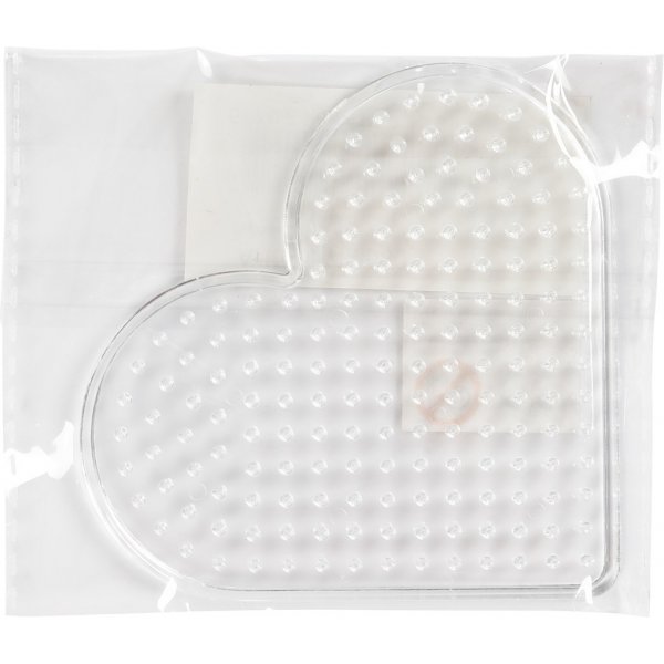 Parelbordjes - helder - hartvorm Parelbordjes - helder - hartvorm