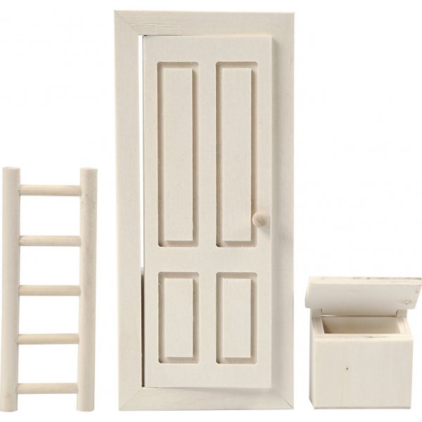 Deur - brievenbus en ladder