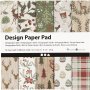 Designpapier - bruin/groen - 50 vellen