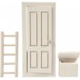 Deur - brievenbus en ladder