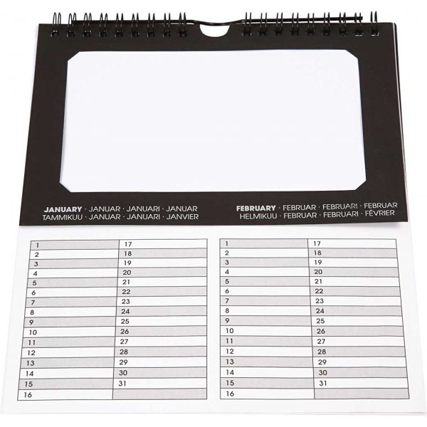 Eeuwigdurende kalender - 19 x 23 cm - 6 st Eeuwigdurende kalender - 19 x 23 cm - 6 st