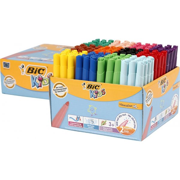 Visa Color Marker - 3 mm - Gemengde kleuren - 12 x 12 st