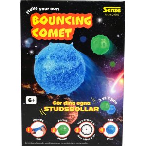 Knutselset met stuiterballen in blauw en groen, 2 stuks - maak je eigen ballen Knutselset met stuiterballen in blauw en groen, 2 stuks - maak je eigen ballen