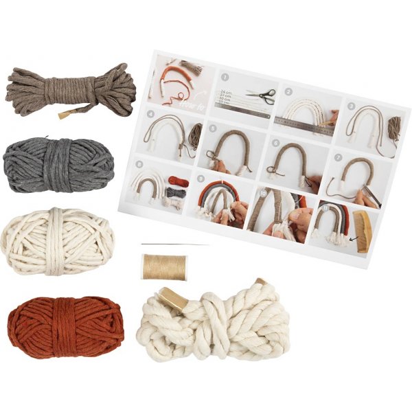 Mini DIY Kit Macramé - Regenboog Mini DIY Kit Macramé - Regenboog