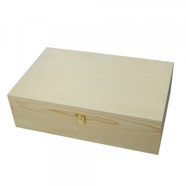 Houten kist 35,5 x 22 x 10,5 cm - onbehandeld grenen
