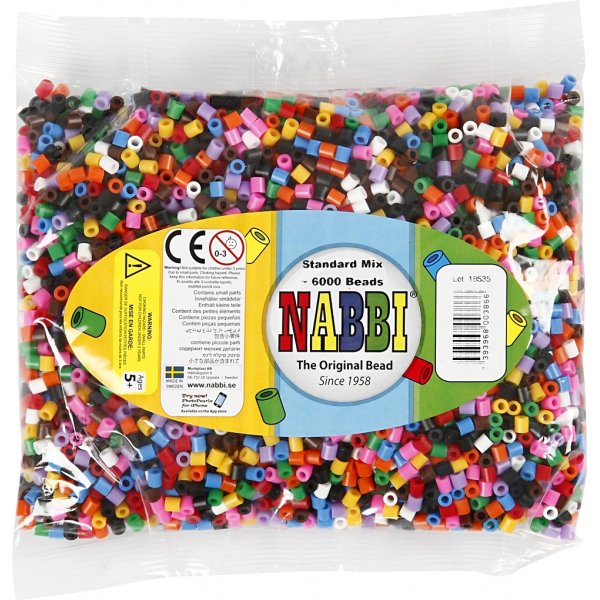 Buiskralen - standaardkleuren - medium - 6000 st Buiskralen - standaardkleuren - medium - 6000 st