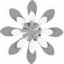 Laag-op-laag ponsen - Marguerite - 3 st