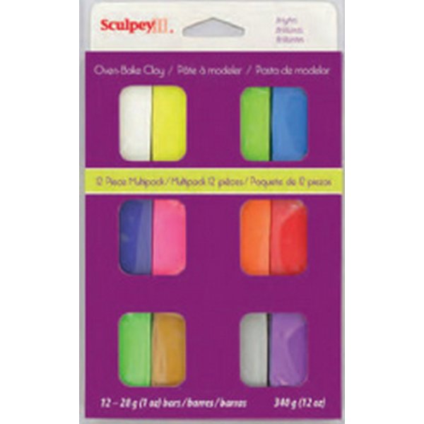 Sculpey Clay Multipack 28g - Helder
