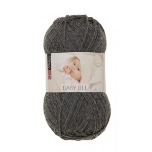 Vikinggaren Babywol 50g - Donkergrijs (315) Vikinggaren Babywol 50g - Donkergrijs (315)