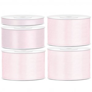 Satijnen lint - 25 m - Babyroze