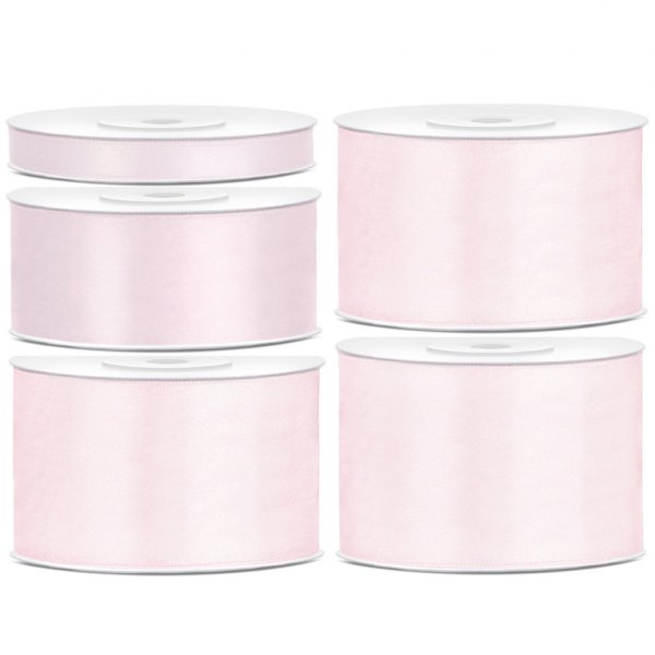 Satijnen lint - 25 m - Babyroze Satijnen lint - 25 m - Babyroze