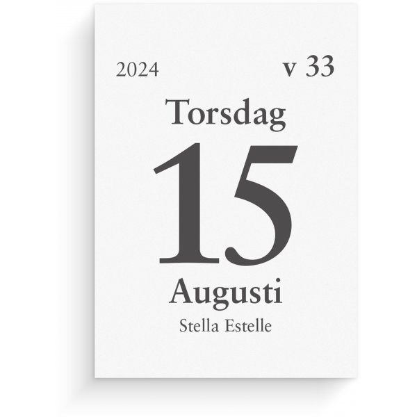 Kalender 24/25 - Dagblok - Studiejaar