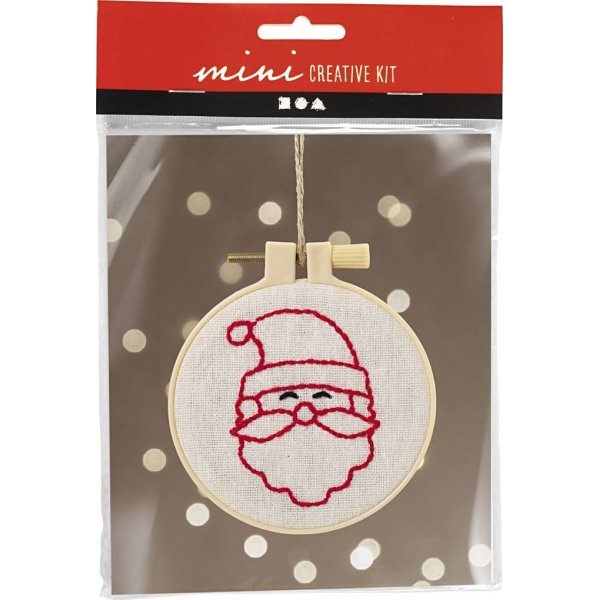 Mini DIY Kit Borduren - Kerstman